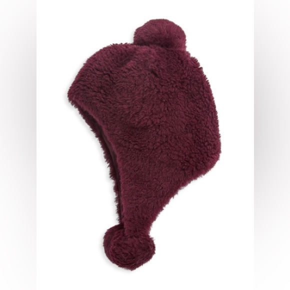 Max Mara Gubbio Teddy Hat In Bordeaux